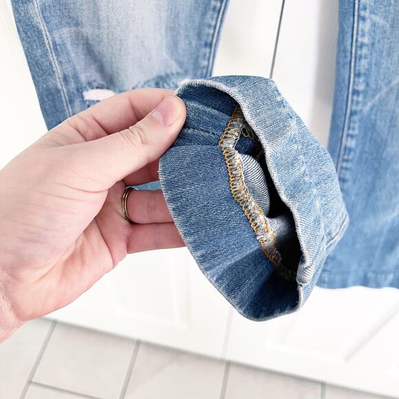 Frame Le High Straight Blind Stitch Jeans in Withers - Picture 8 of 11